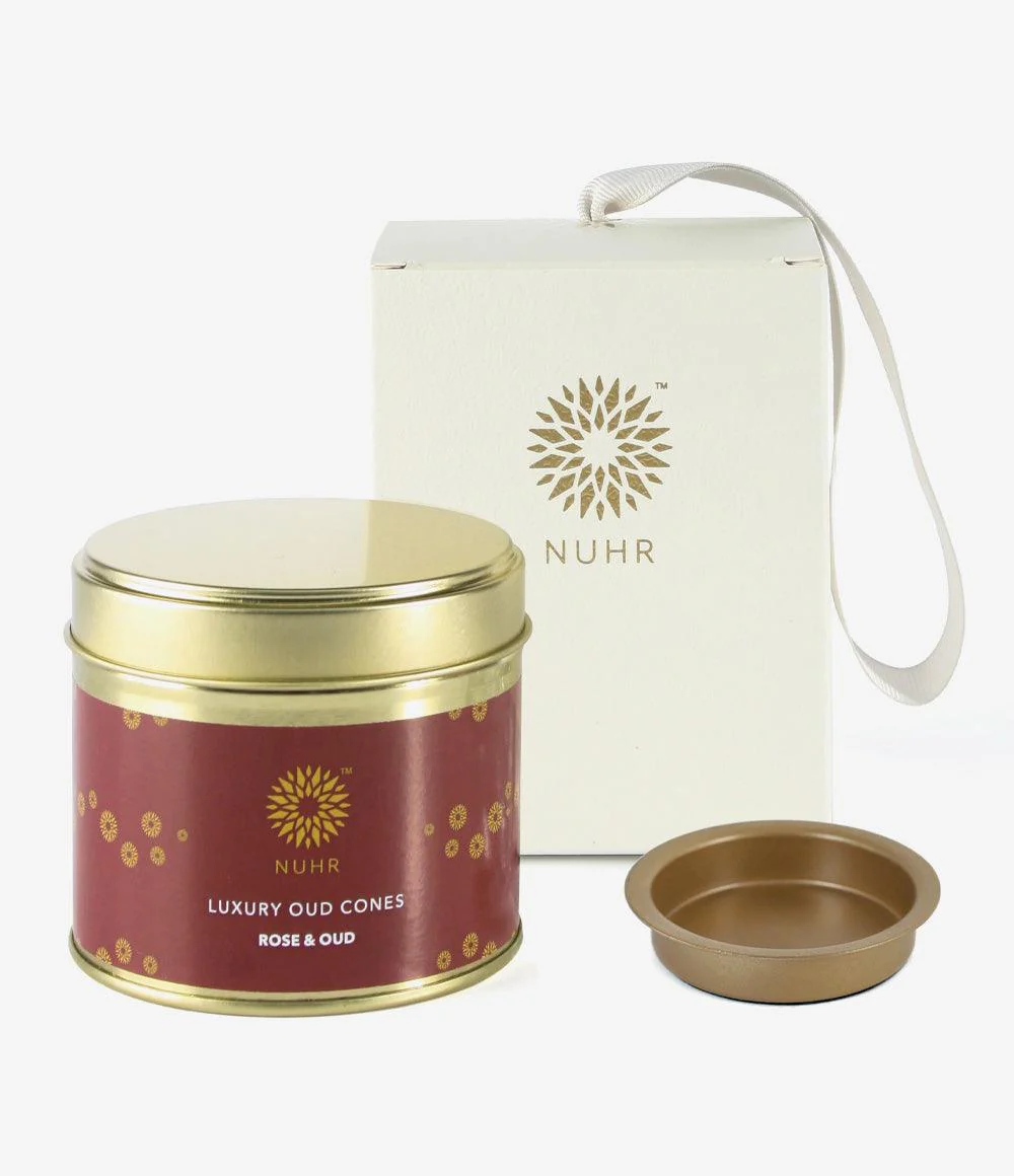 Incense Cones and Cone Burner Holder Gift Set - Rose & Oud - Image 5