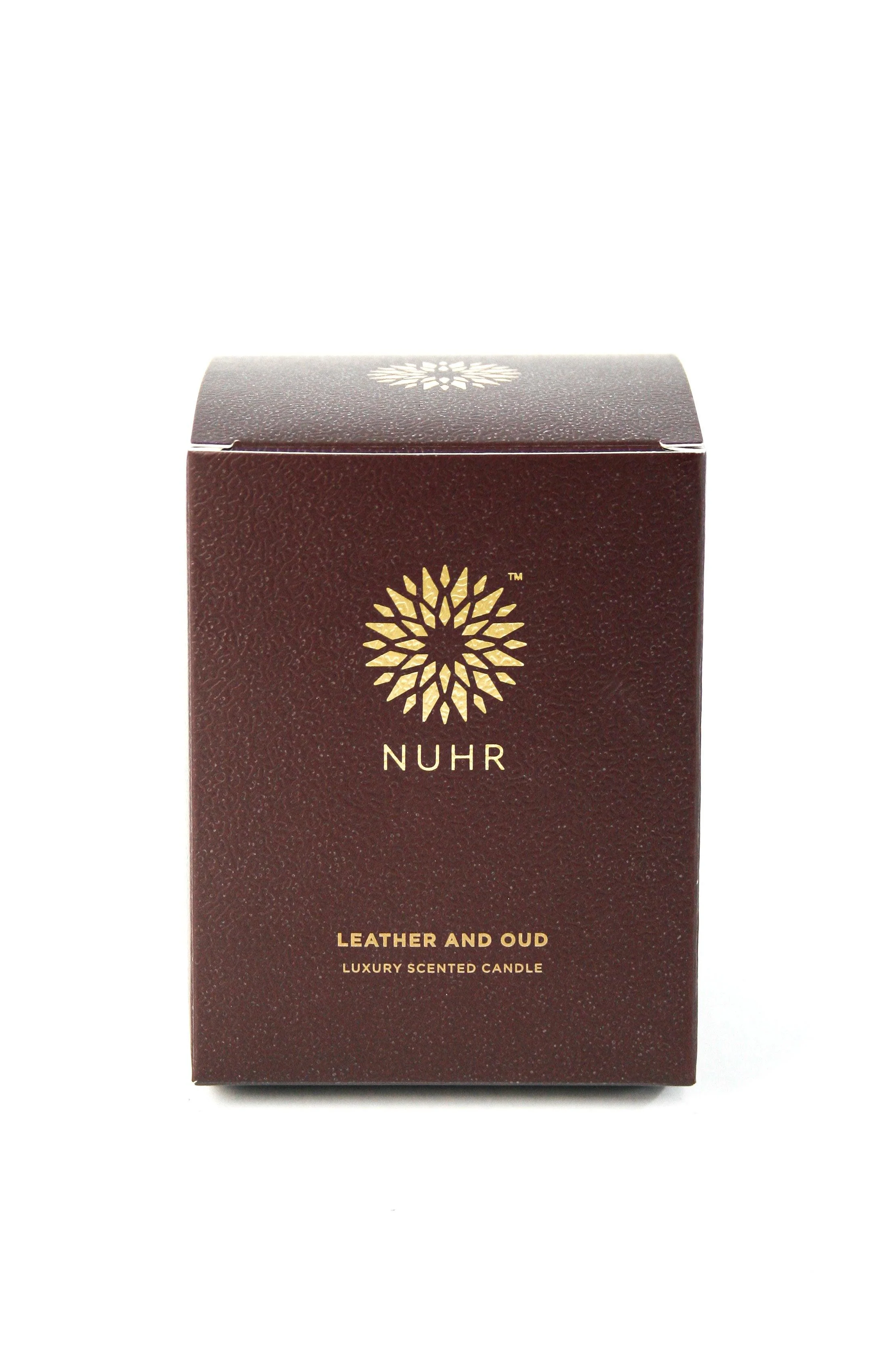 Leather and Oud Luxury Scented Candle - Image 3