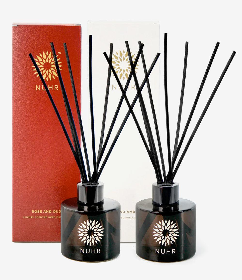 Double Luxury Reed Diffuser Gift Set - Rose & Oud and Oud & Amber - Image 3