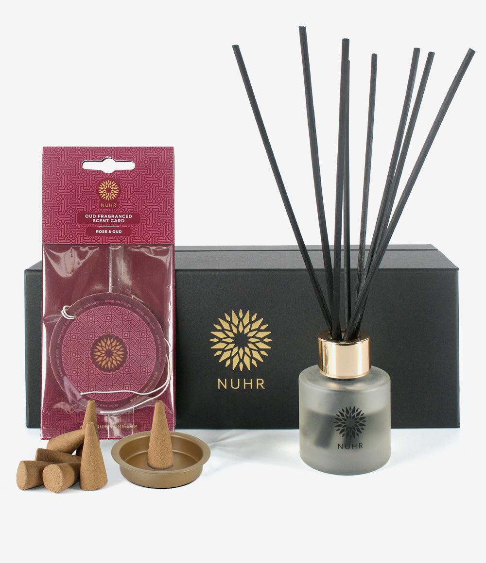 Rose and Oud 'Home Scenting' Gift Set (with option to add Roll On Oud Perfume) - Image 4