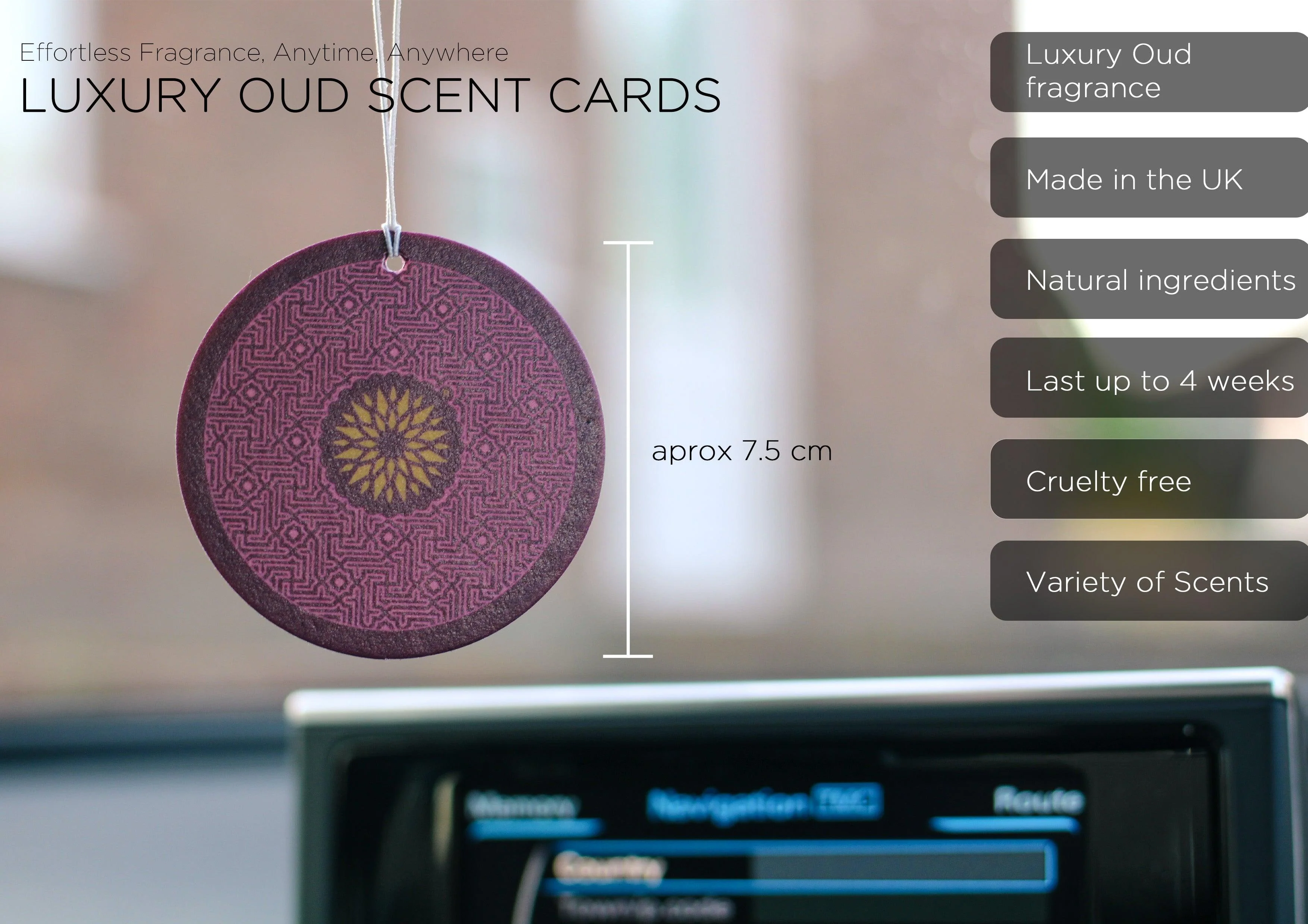 Car Air Freshener in Rose and Oud - Image 4